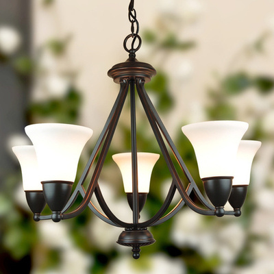 美式鄉村瑩瑩燈飾 KS 5頭吊燈——為家居增添溫馨與格調